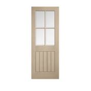 Blonde Oak Mexicano Glazed Internal Door Wooden Timber